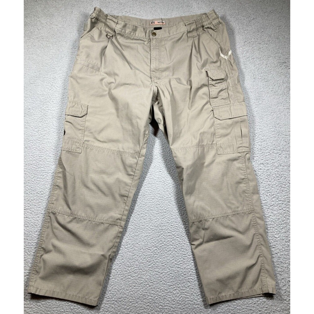 511 Tactical Pants Mens 44x30 (41x29)‎ Beige Cargo Ripstop Paratrooper Gorpcore